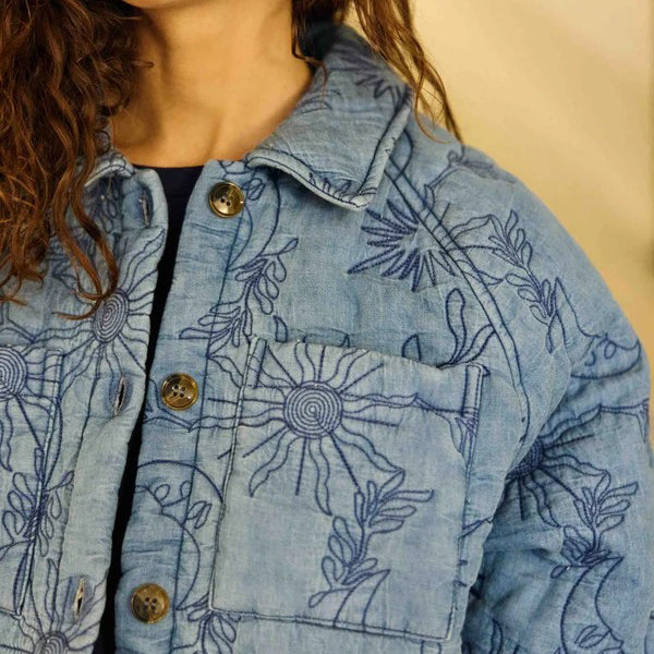 Vanda - Embroidered Quilted Jacket