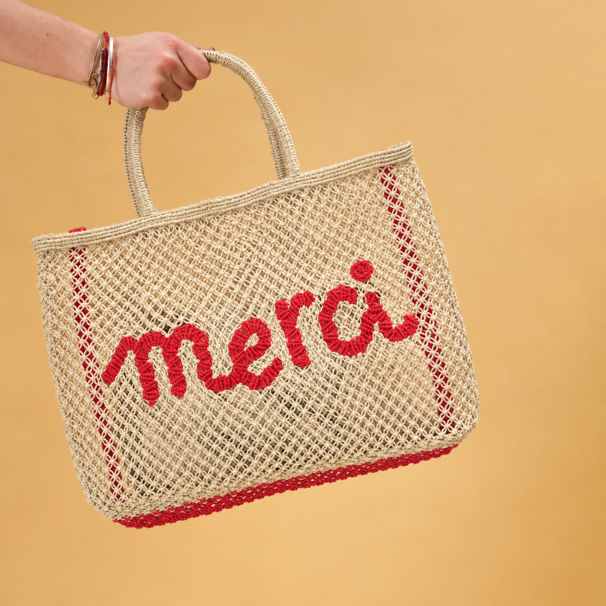 Small Merci Jute Bag - Natural