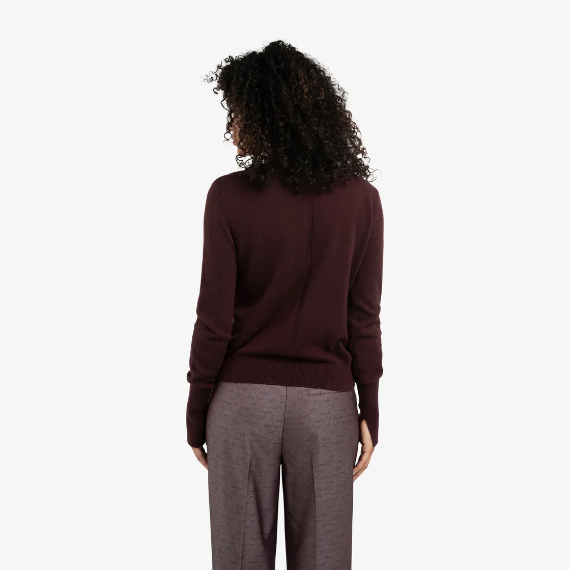 Fine Knit sweater with Cut-Out Neckline