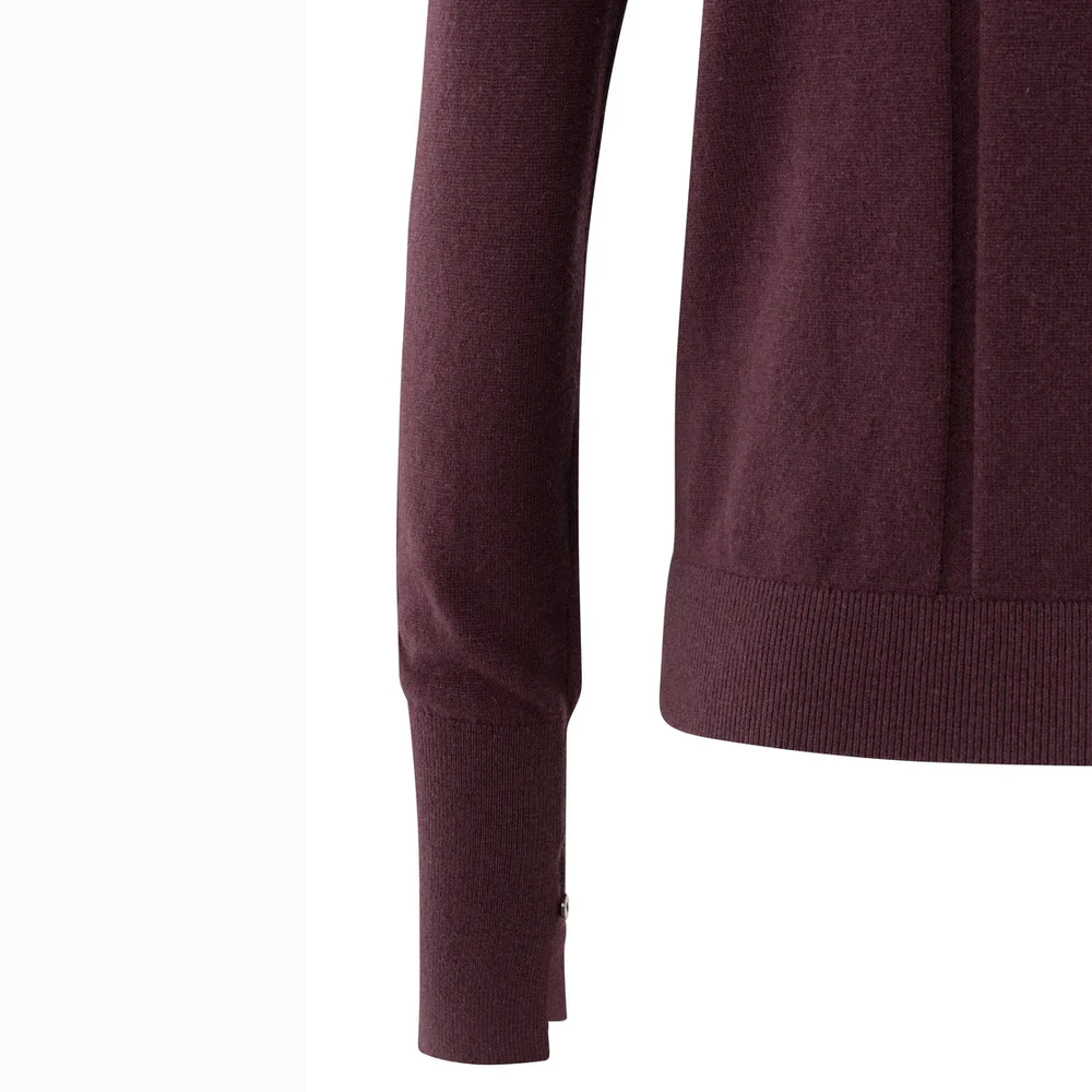 Fine Knit sweater with Cut-Out Neckline