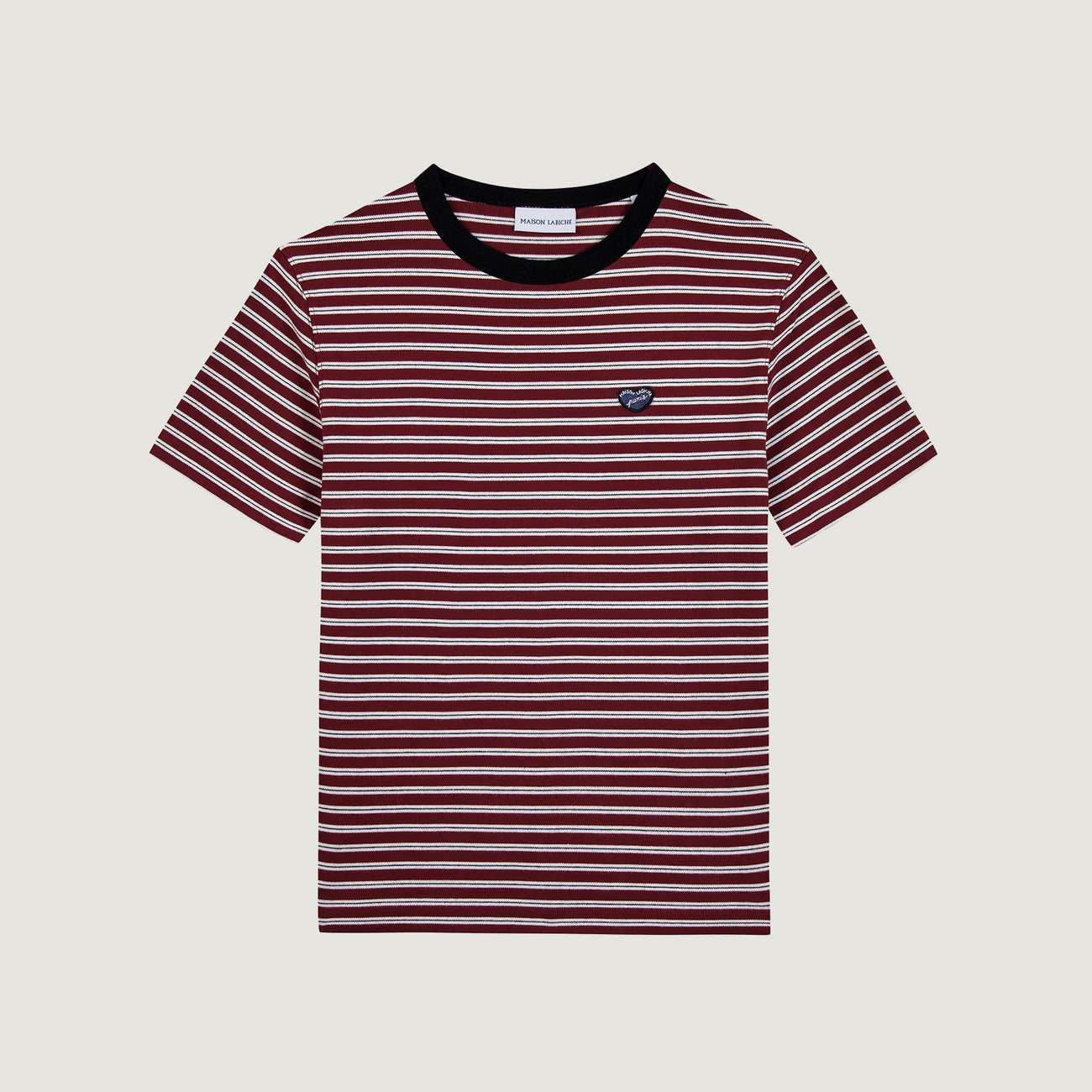 Pers T-Shirt Heart Patch - Acajou Off White
