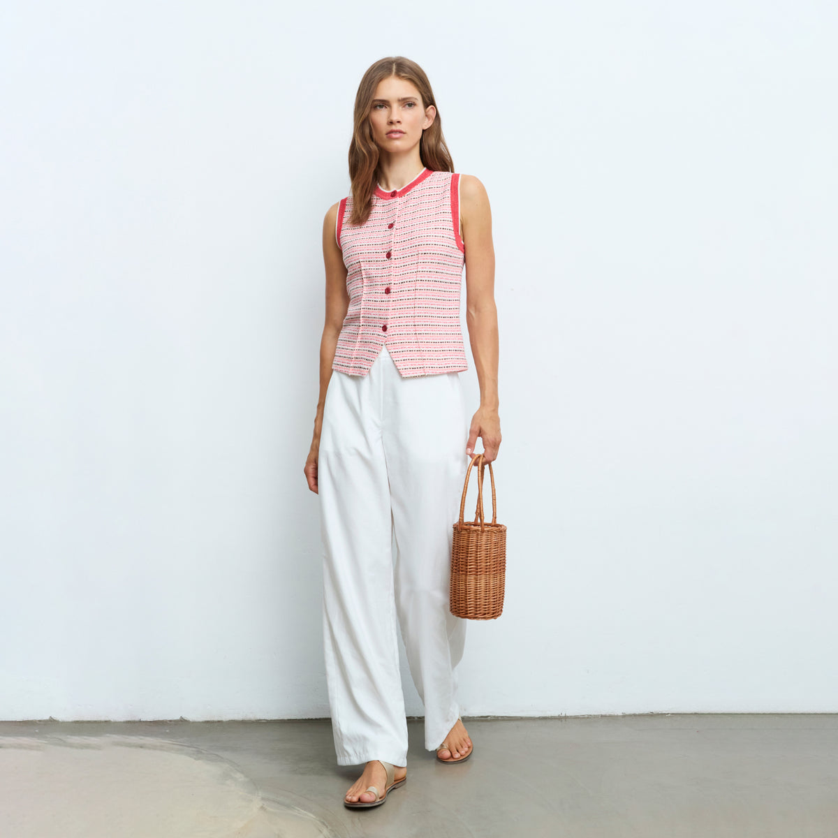 Sleeveless Knit Vest