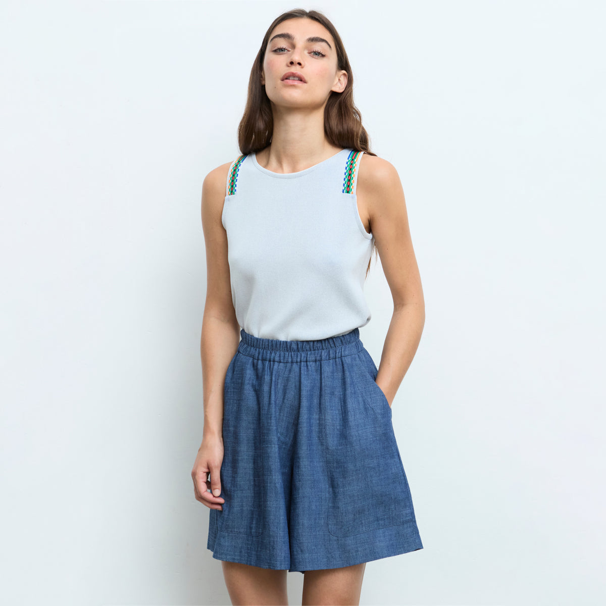 Sleeveless Knit Top