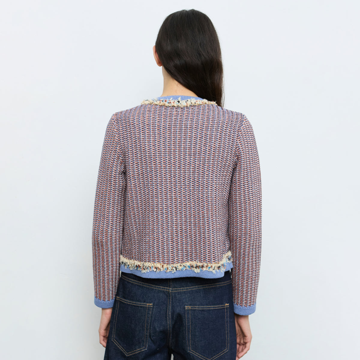 Blue Multi Fringe Jacket