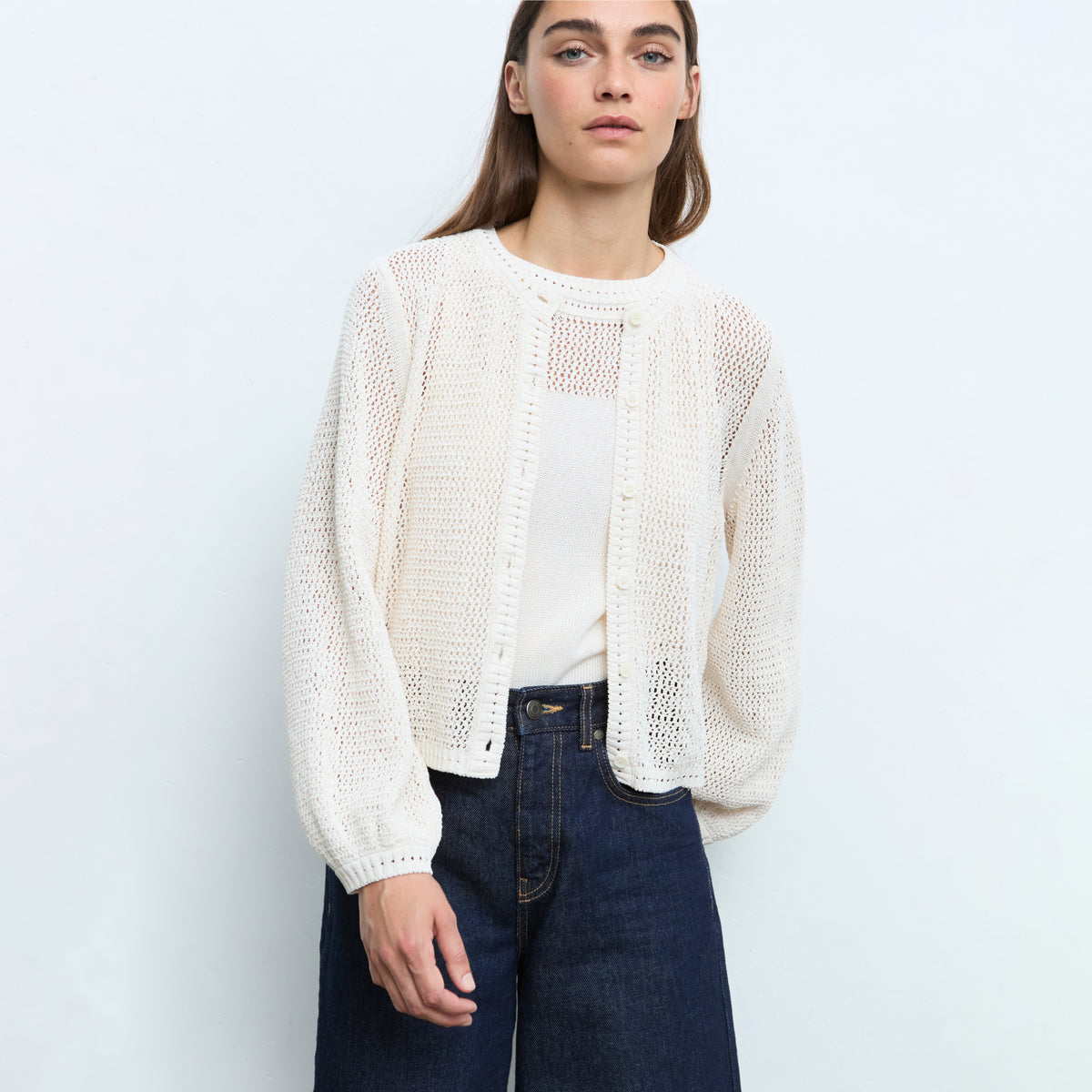 Knit Cardigan - Natural
