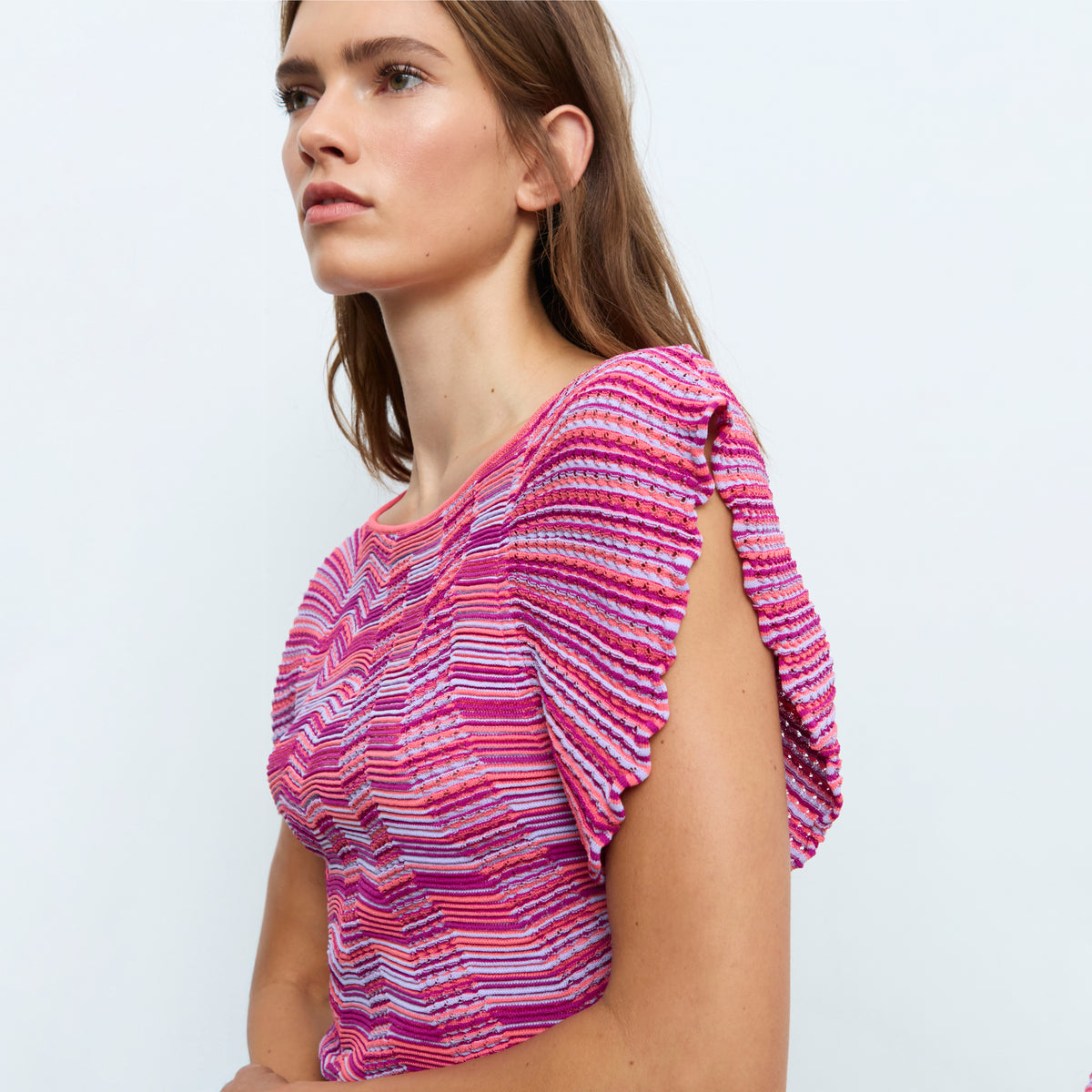 Coral & Pink Top