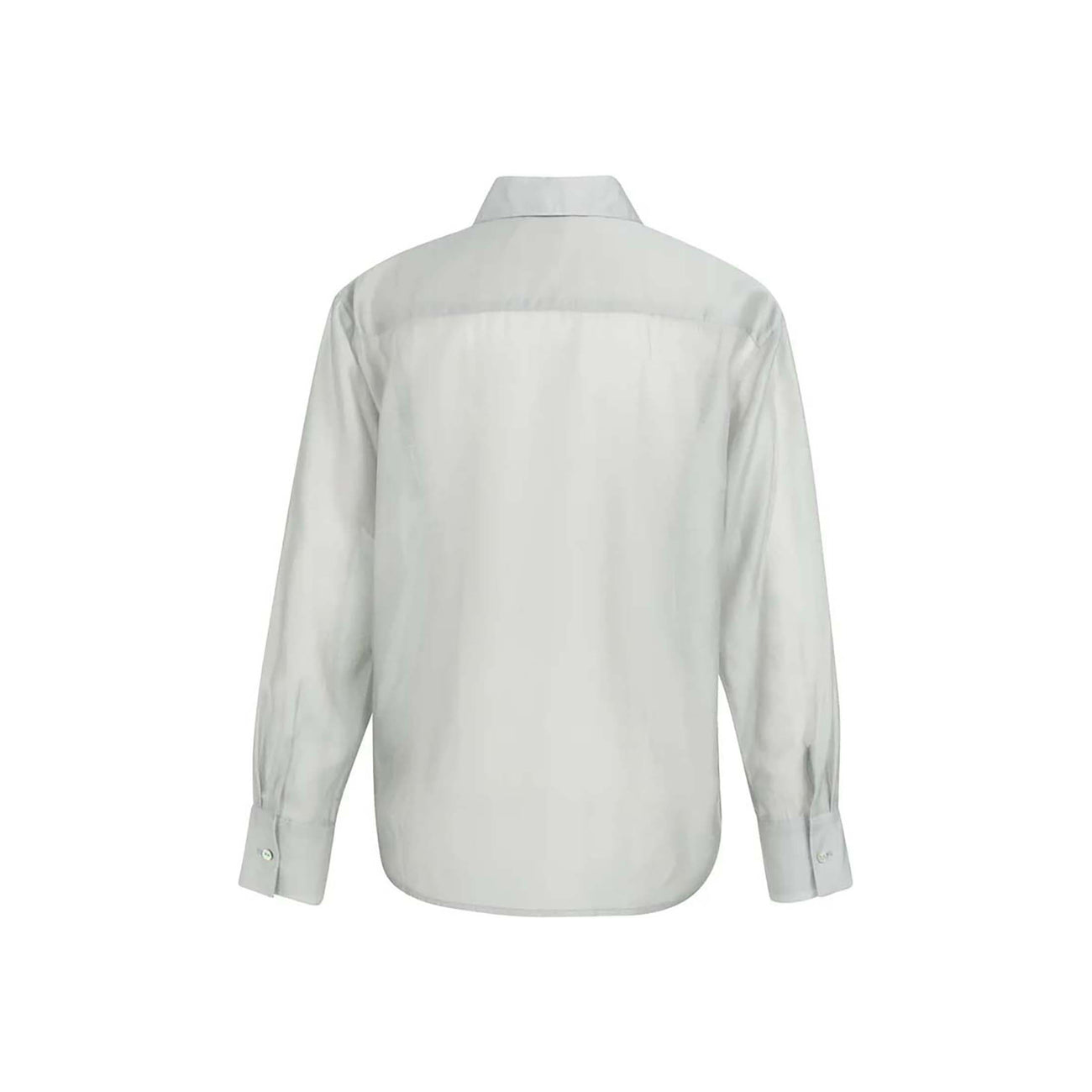 Sheer Blouse with Chest Pockets