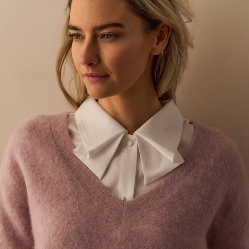 Blouse With Bow Collar