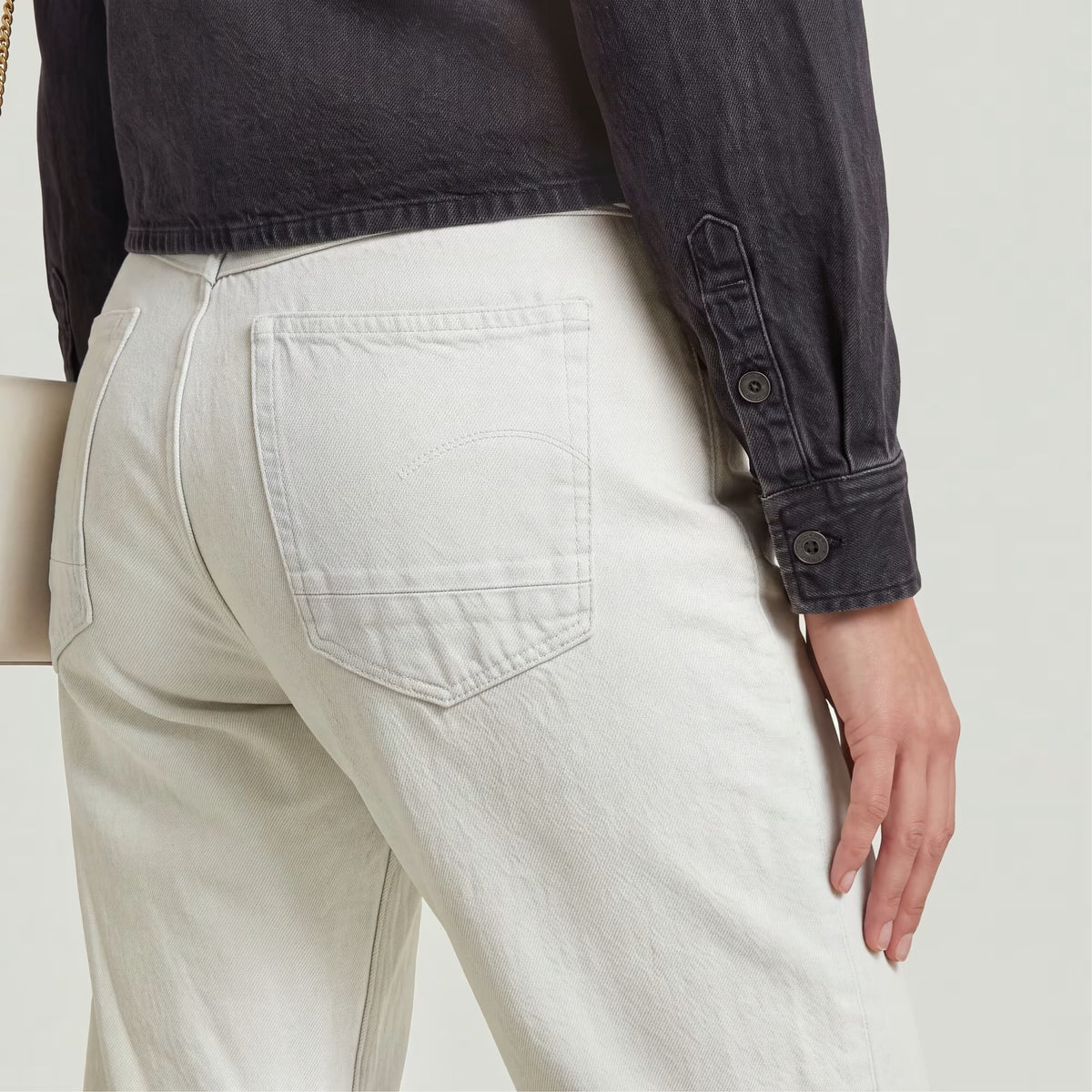 Kate Boyfriend Jeans - Beached Faded Vivianite Grey
