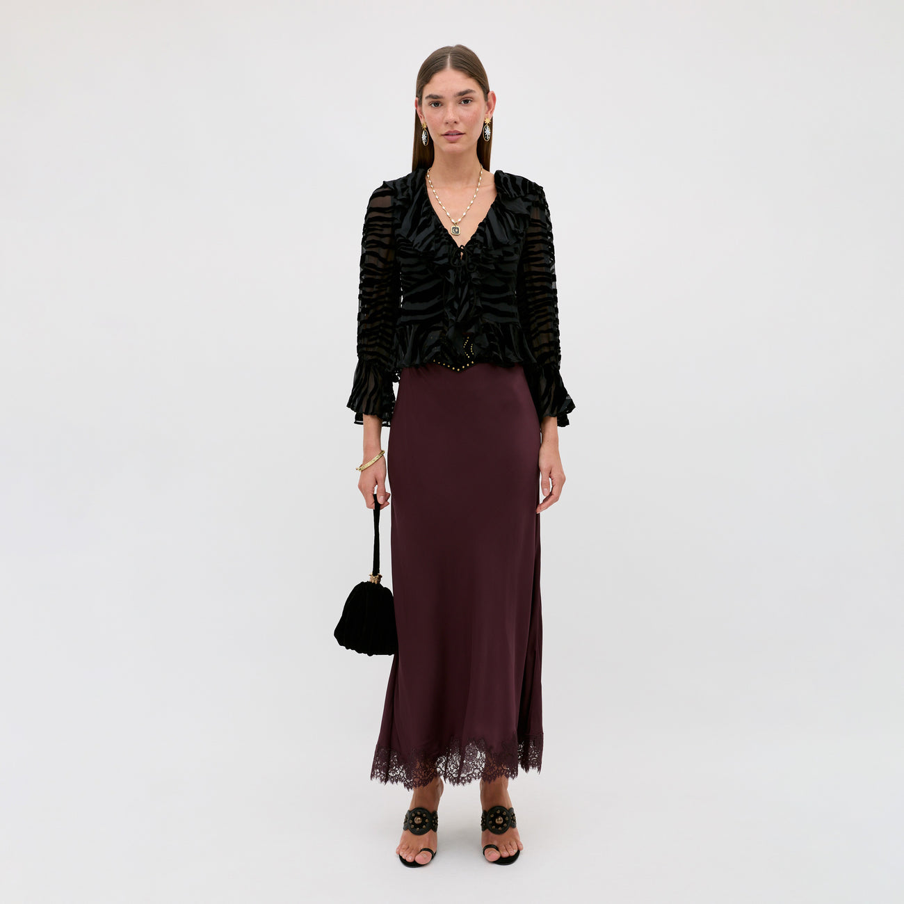 Matilde Skirt - Wine