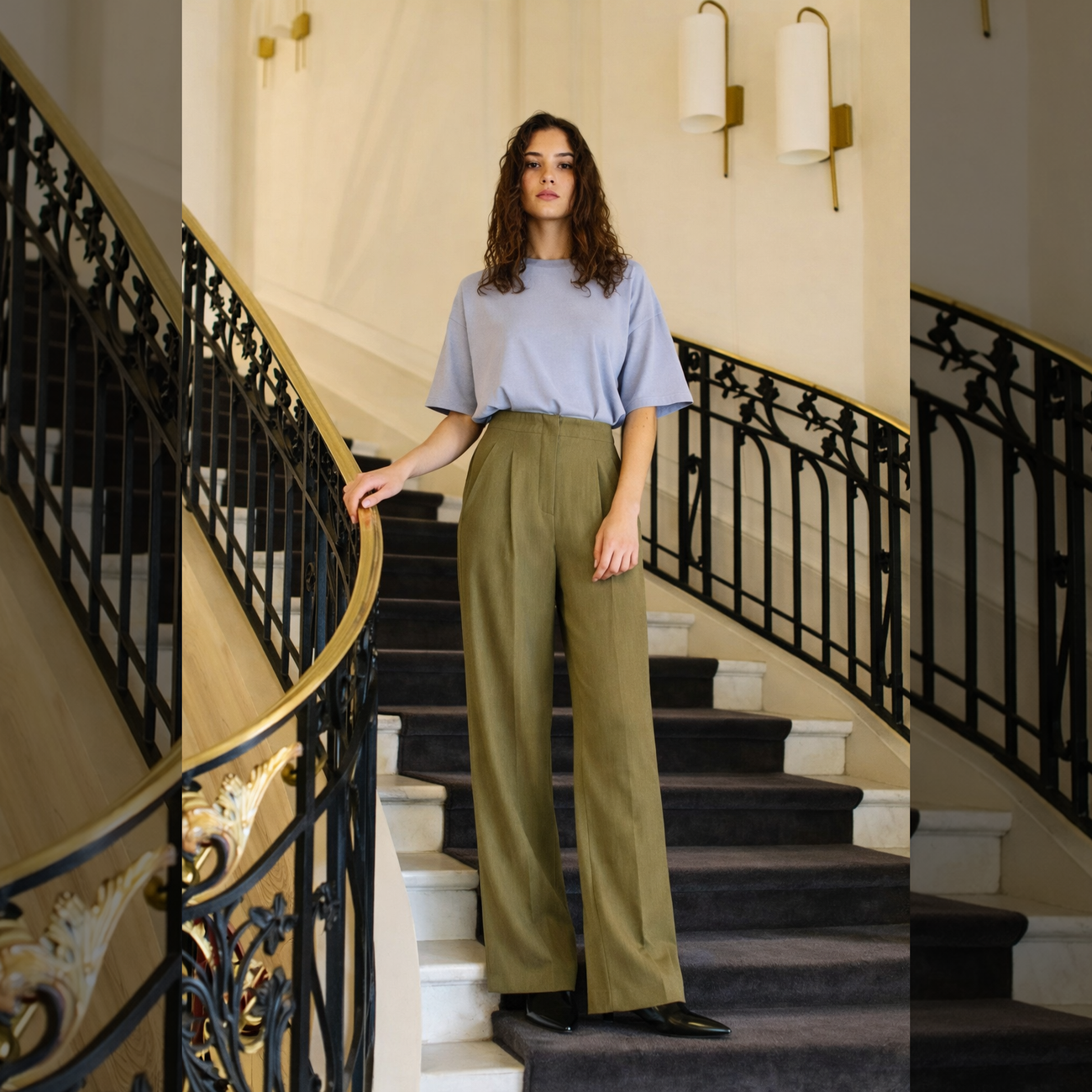 Pely Trousers - Khaki