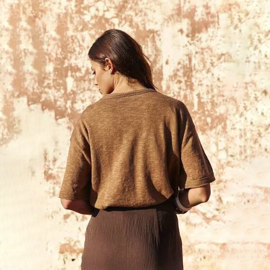 Mirley Loose-Fitting T-shirt - Camel