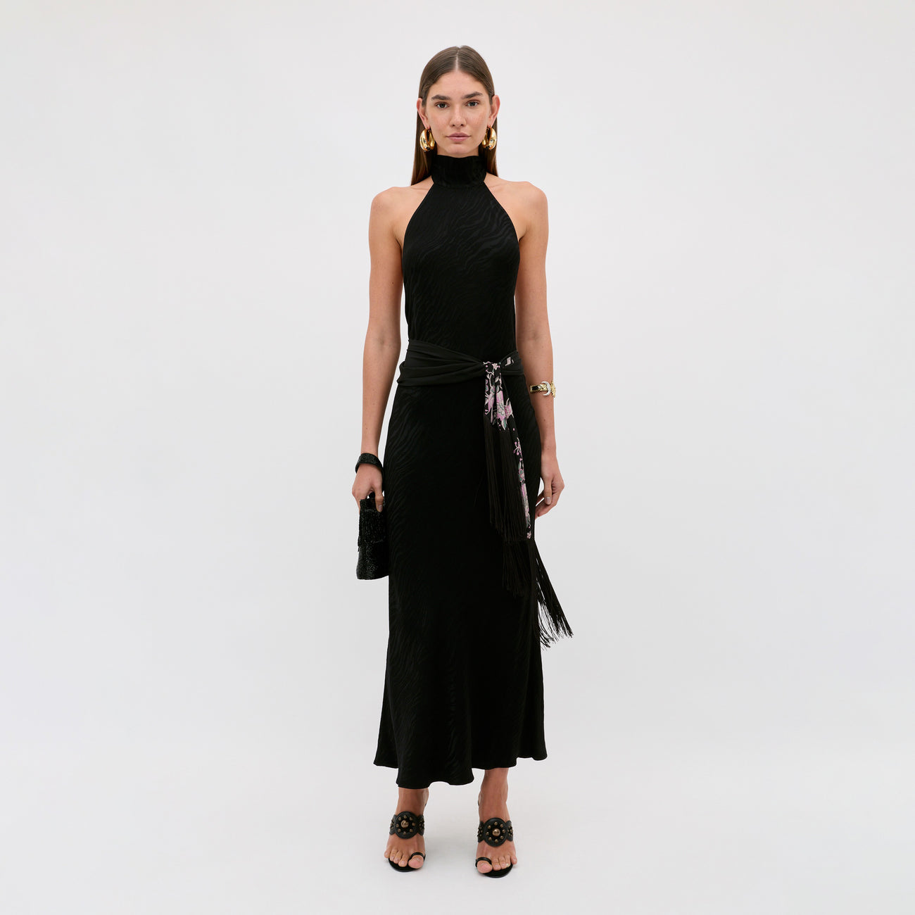 Maura Dress Cooper Jacquard - Black