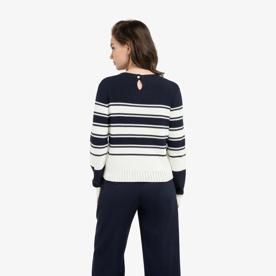 Knitted Sweater with Stripes