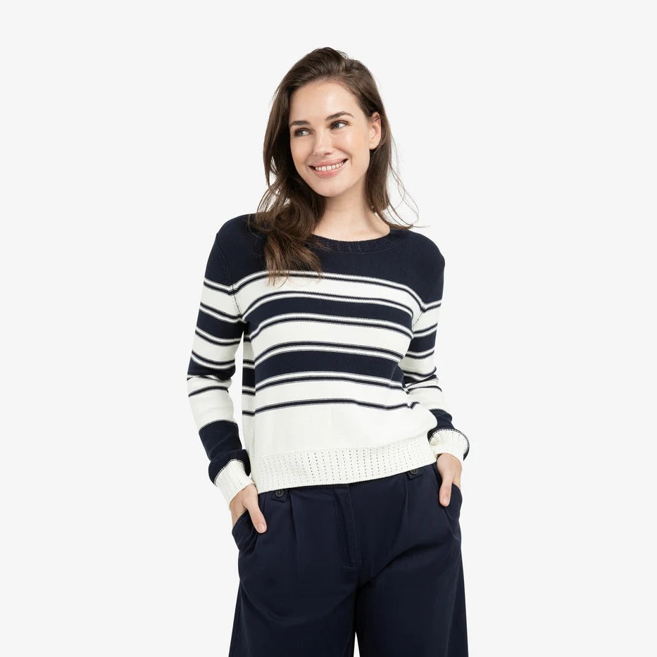 Knitted Sweater with Stripes