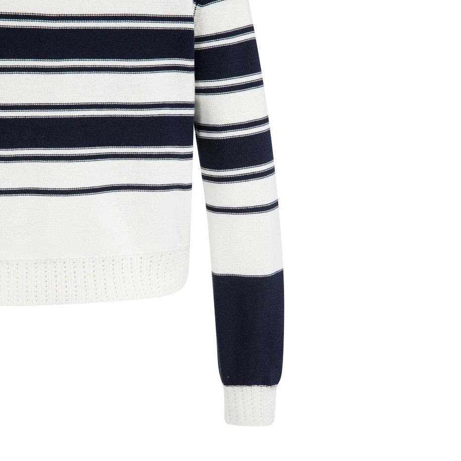 Knitted Sweater with Stripes