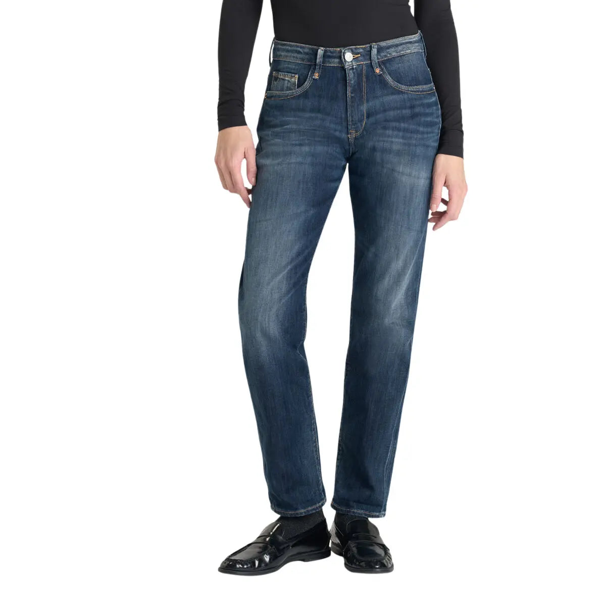Sea Blue Boyfit Jeans