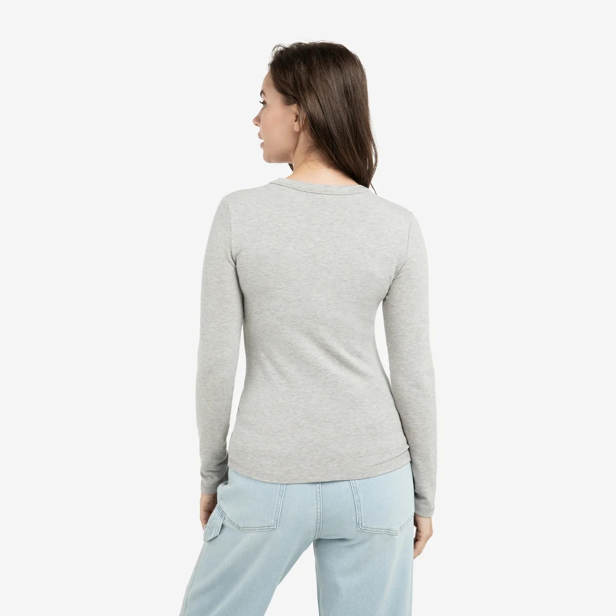 Long Sleeve T-Shirt with Round Neckline