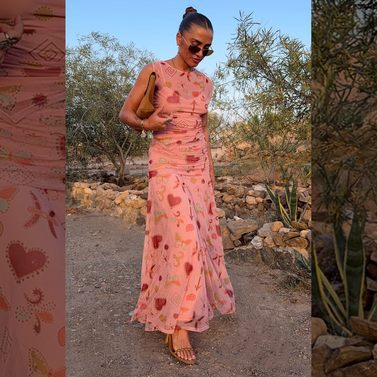 Pink Astra Lacie Maxi Skirt