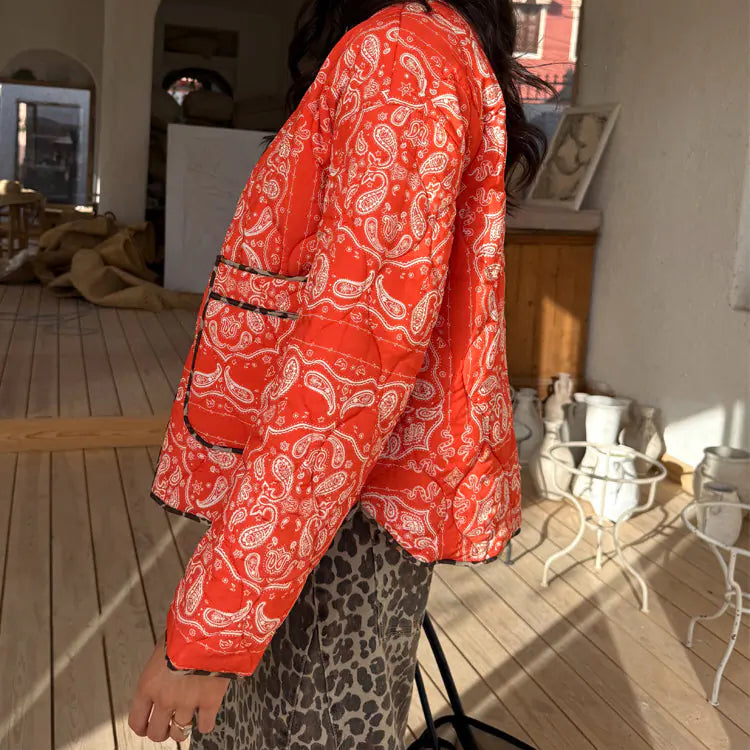 Red Bandana Reversible Jacket