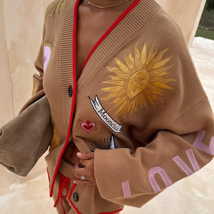Camel Mystical Cardigan