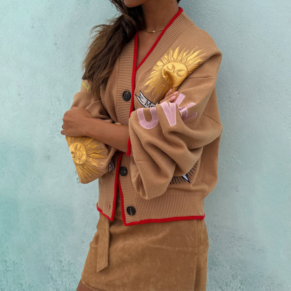 Camel Mystical Cardigan