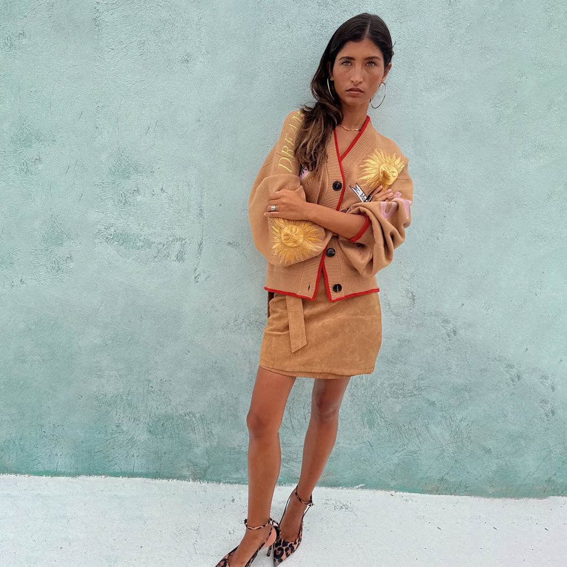 Camel Mystical Cardigan