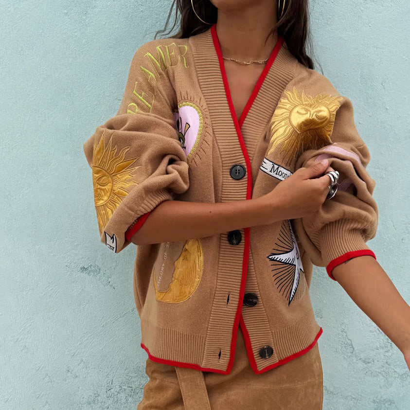 Camel Mystical Cardigan