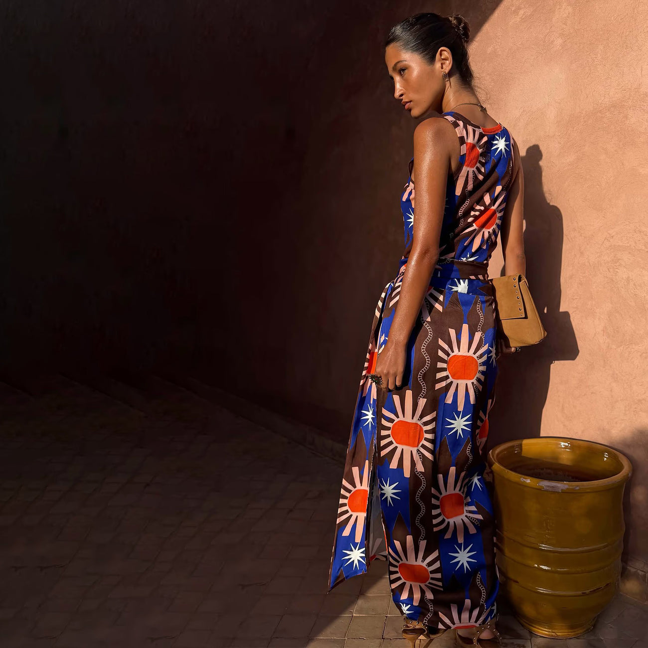 Chocolate and Blue Sun Jaspre Skirt