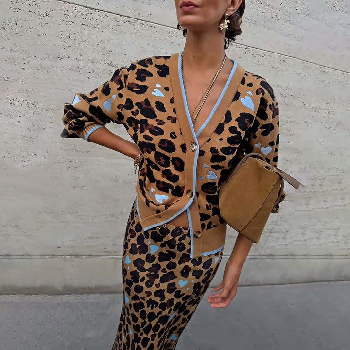 Heart Leopard Cardigan