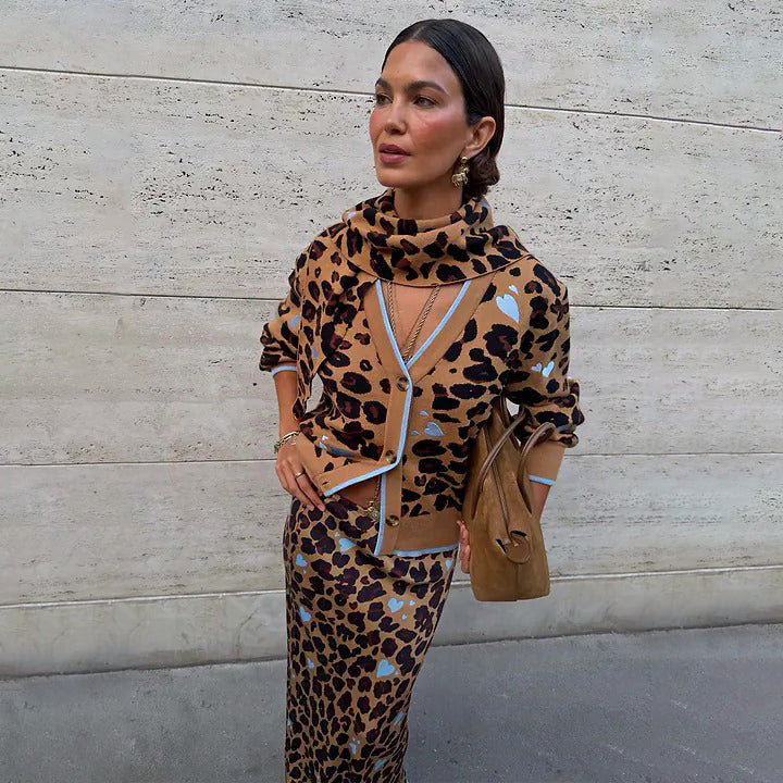 Heart Leopard Cardigan
