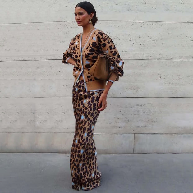 Heart Leopard Dorris Skirt
