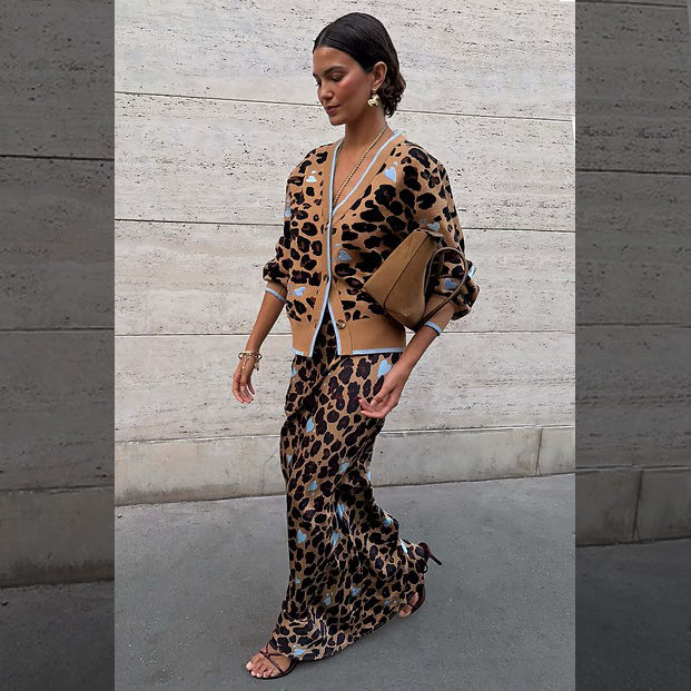 Heart Leopard Dorris Skirt