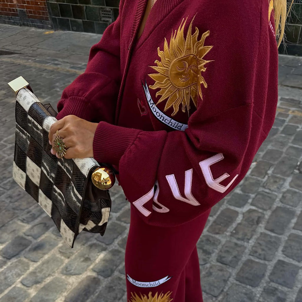Burgundy Mystical Cardigan