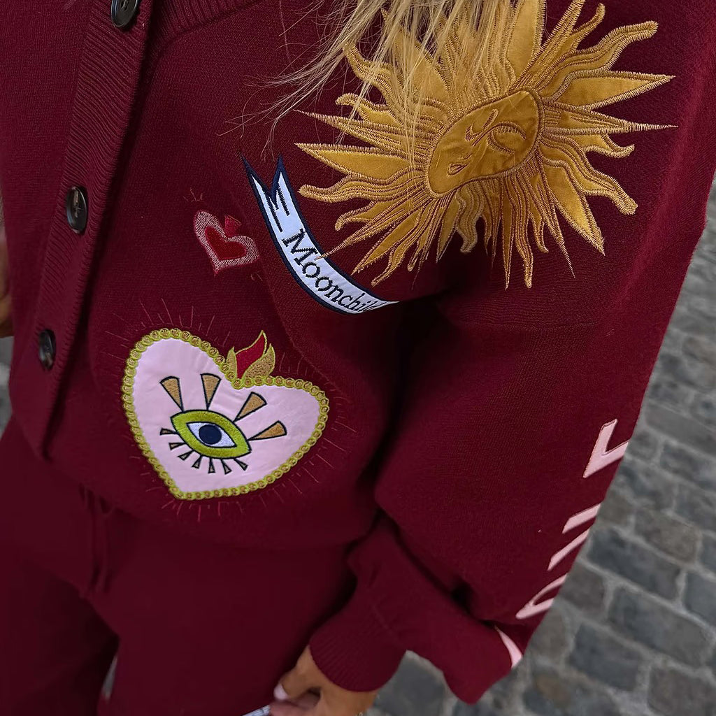 Burgundy Mystical Cardigan