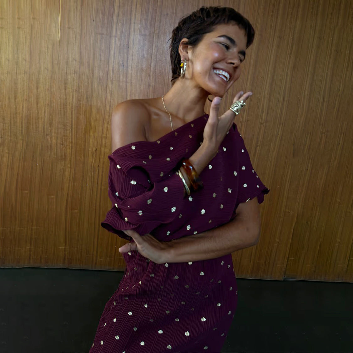 Burgundy Tilly Dress