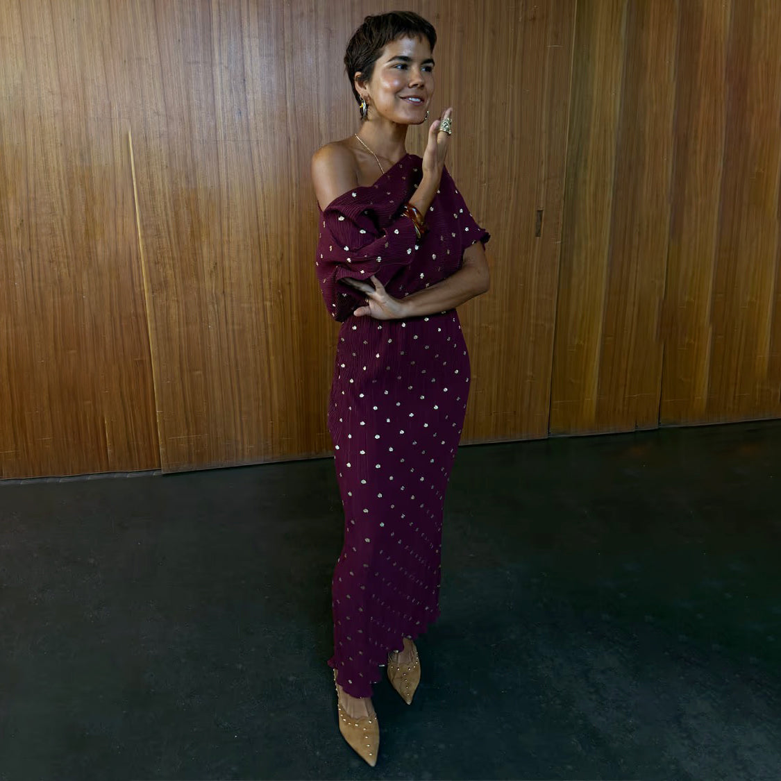 Burgundy Tilly Dress