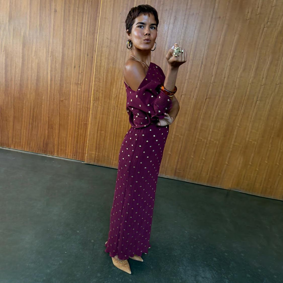 Burgundy Tilly Dress