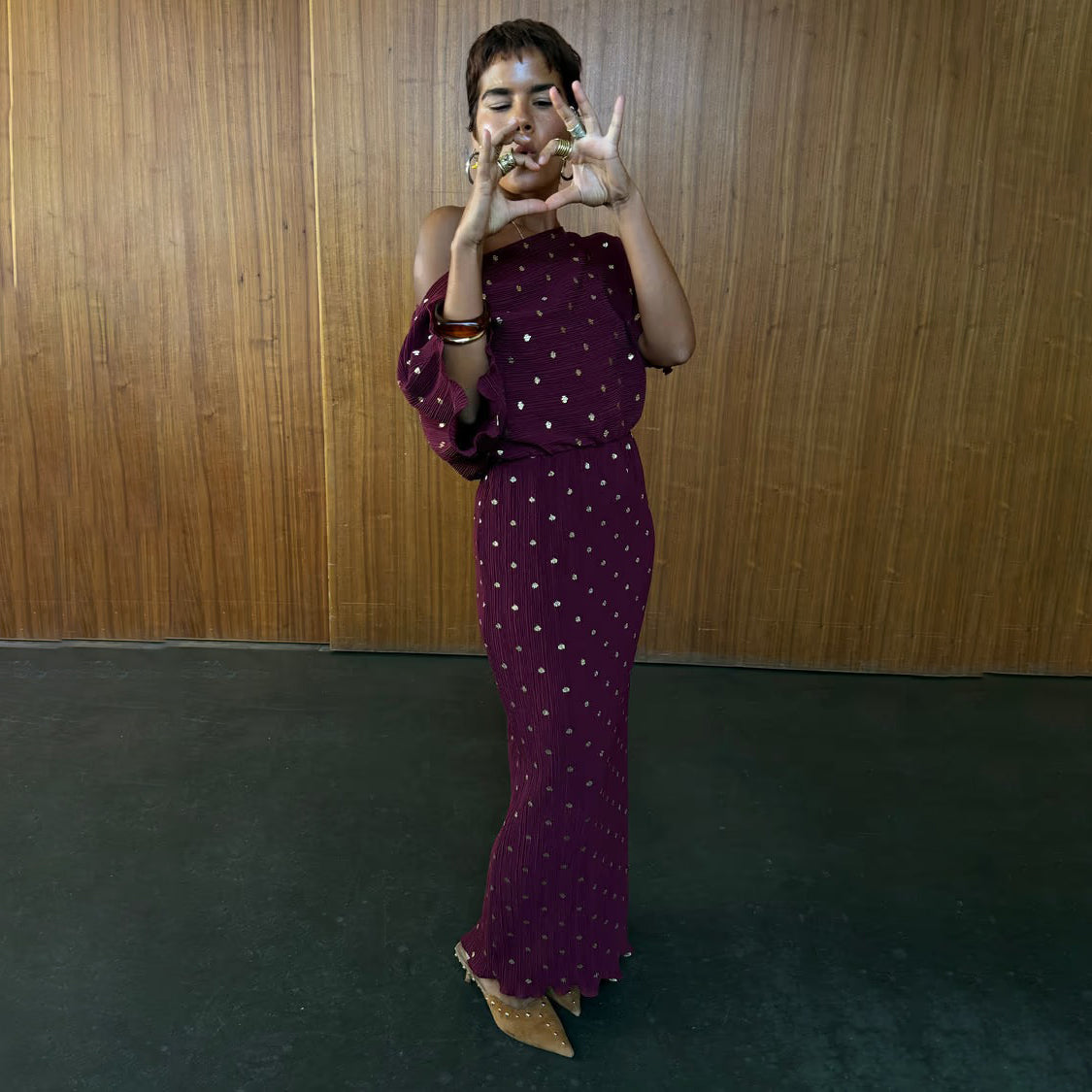 Burgundy Tilly Dress