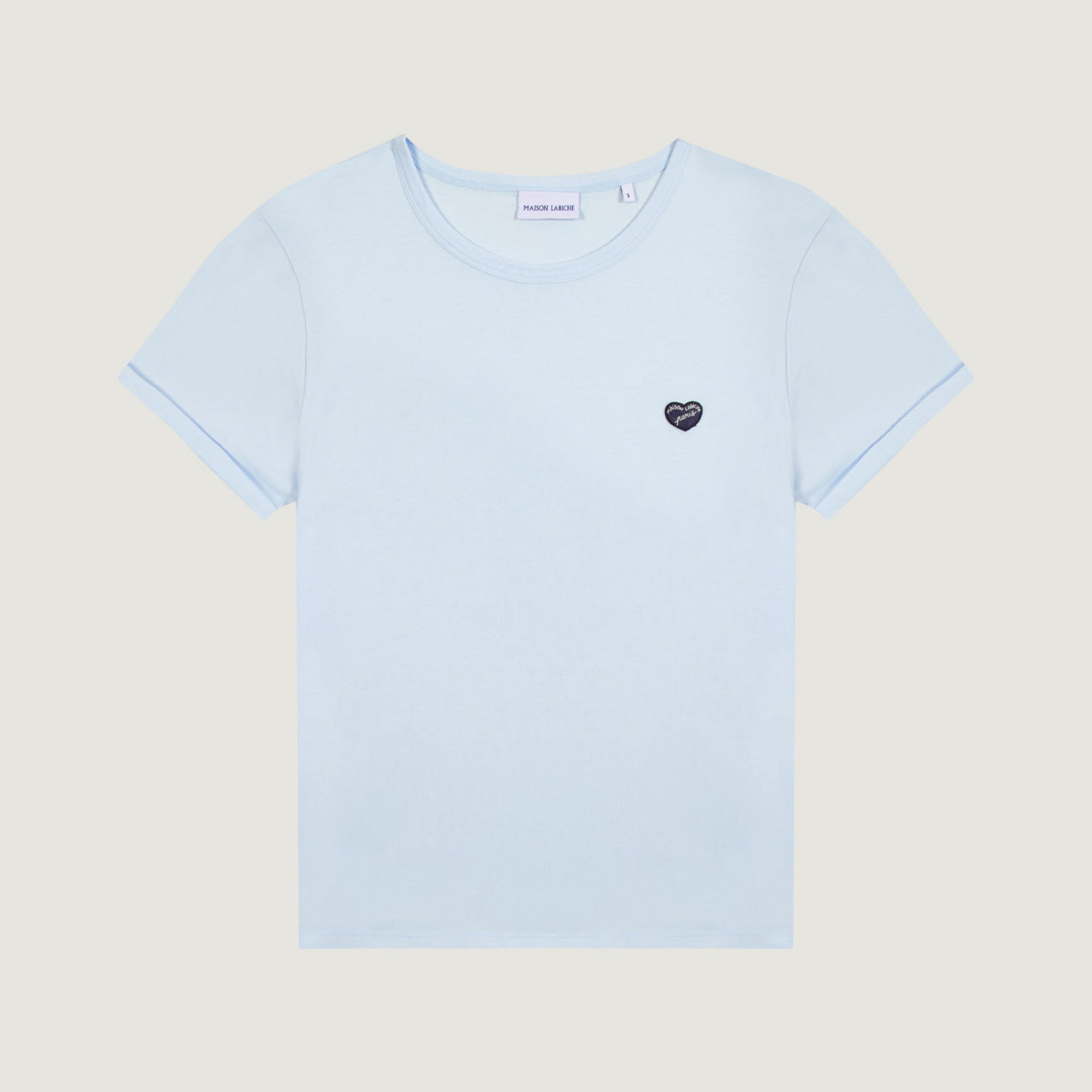 Poitou Mini Patch Coeur - Sky Blue