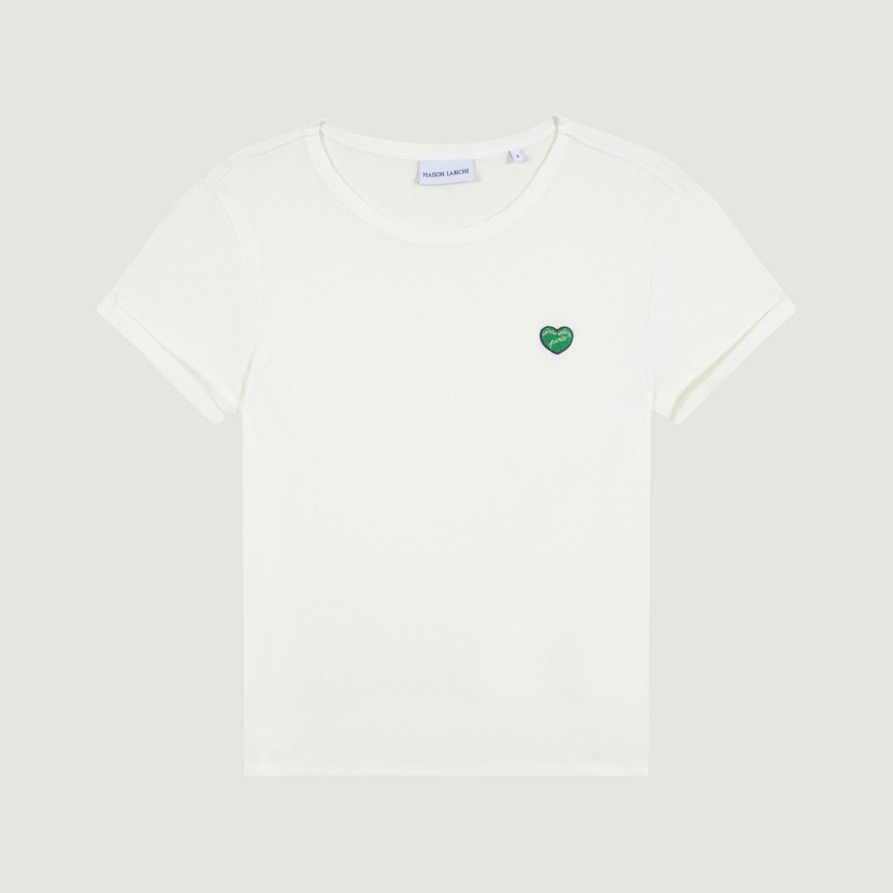 Poitou Mini Patch Coeur - Off White