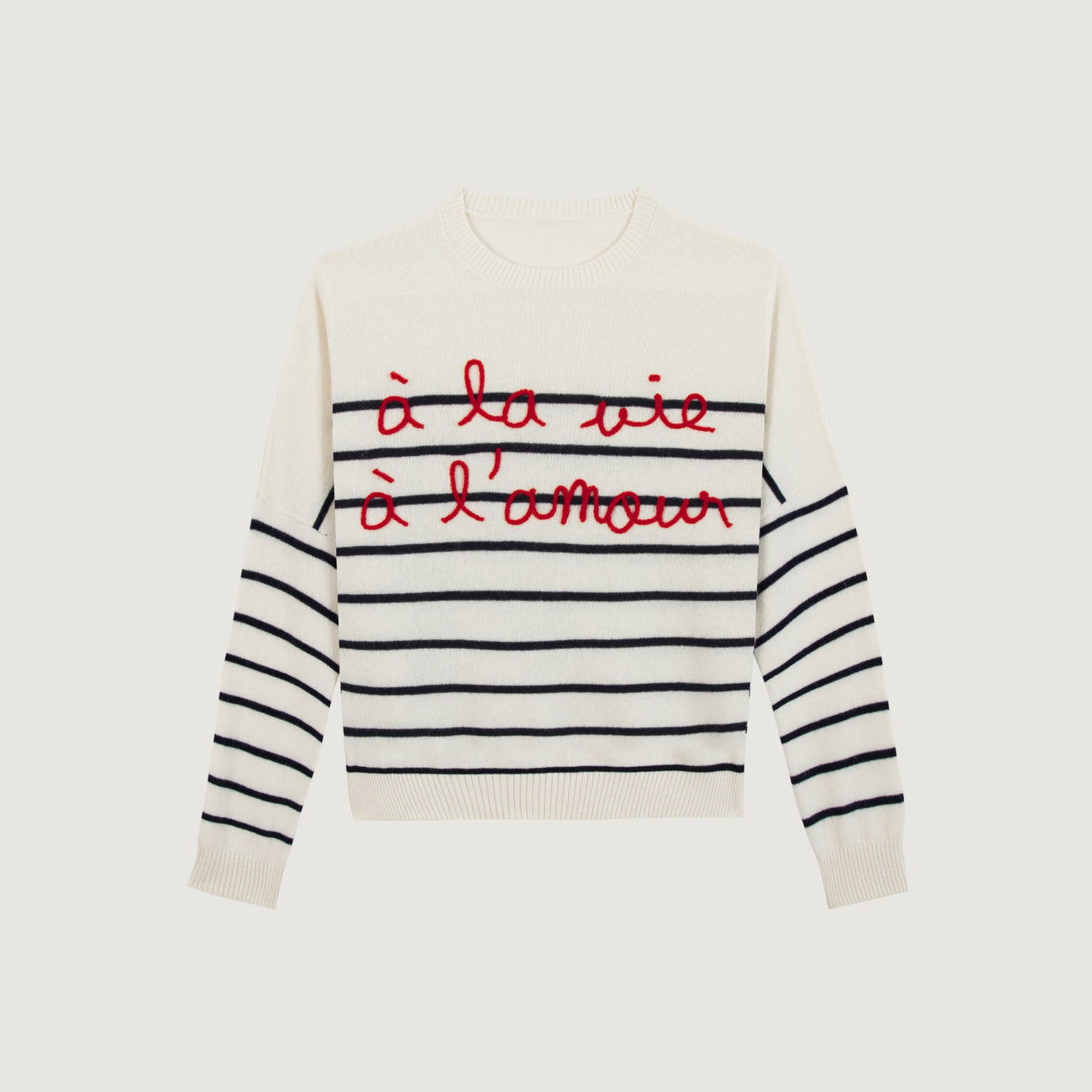 Buzelin Off White Cashmere Sweater - A La Vie A L'Amour