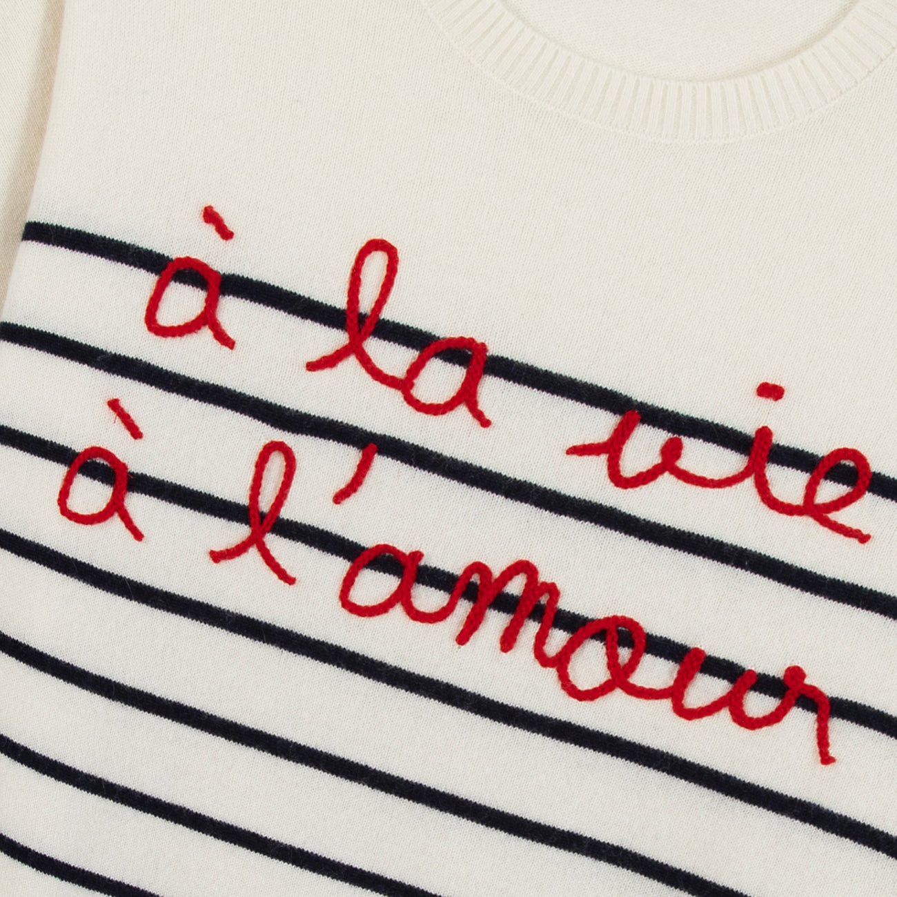 Buzelin Off White Cashmere Sweater - A La Vie A L'Amour