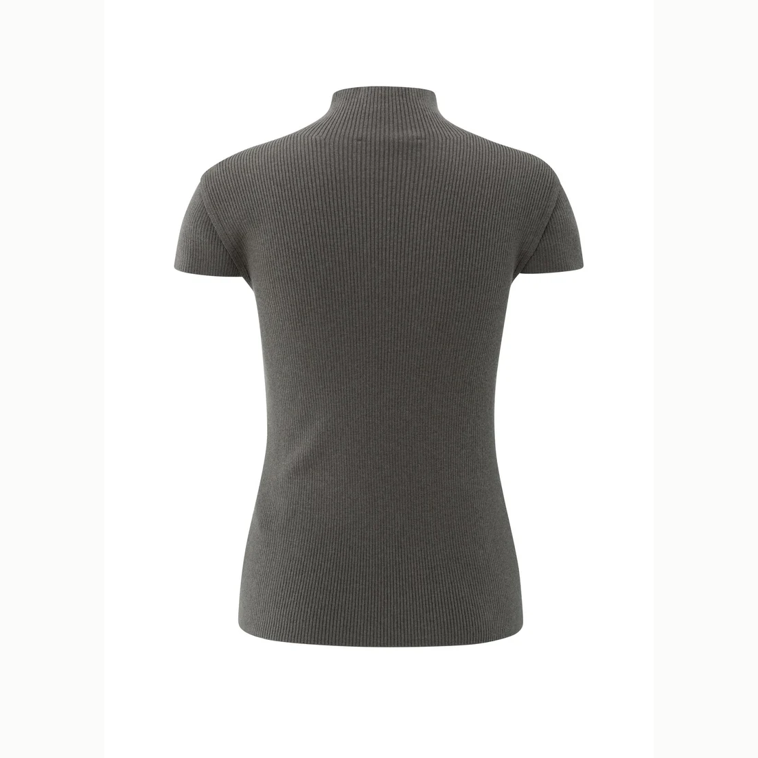 Rib Fitted Top with Seam Detail