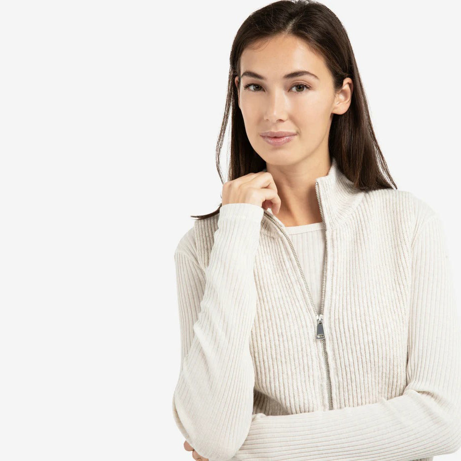Knitted Sleeveless Cardigan With Zipper