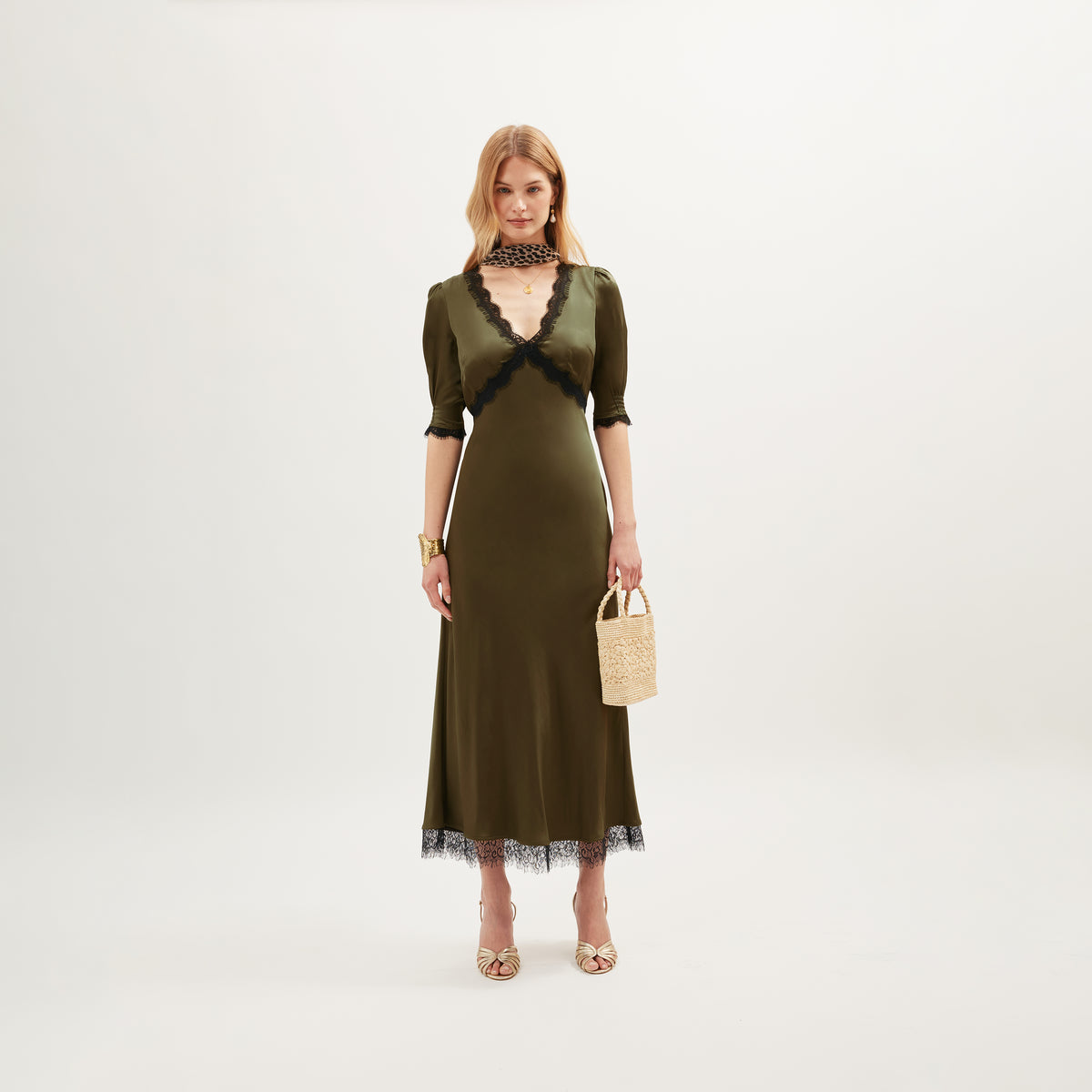 Annina Dress - Pine Green
