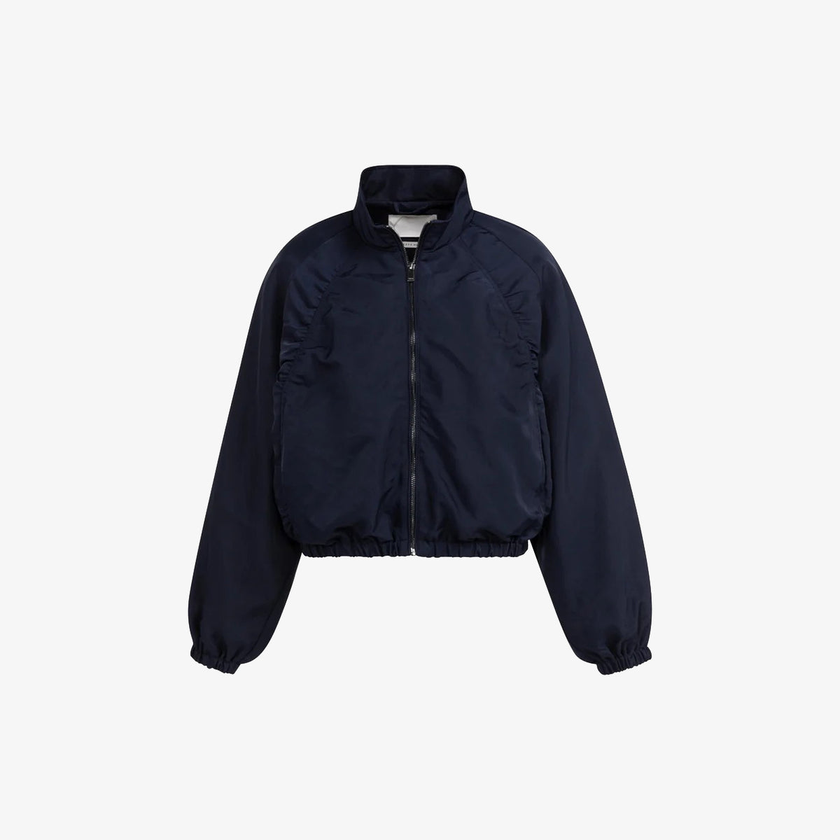 Short Oversized Jacket with Pleated Details