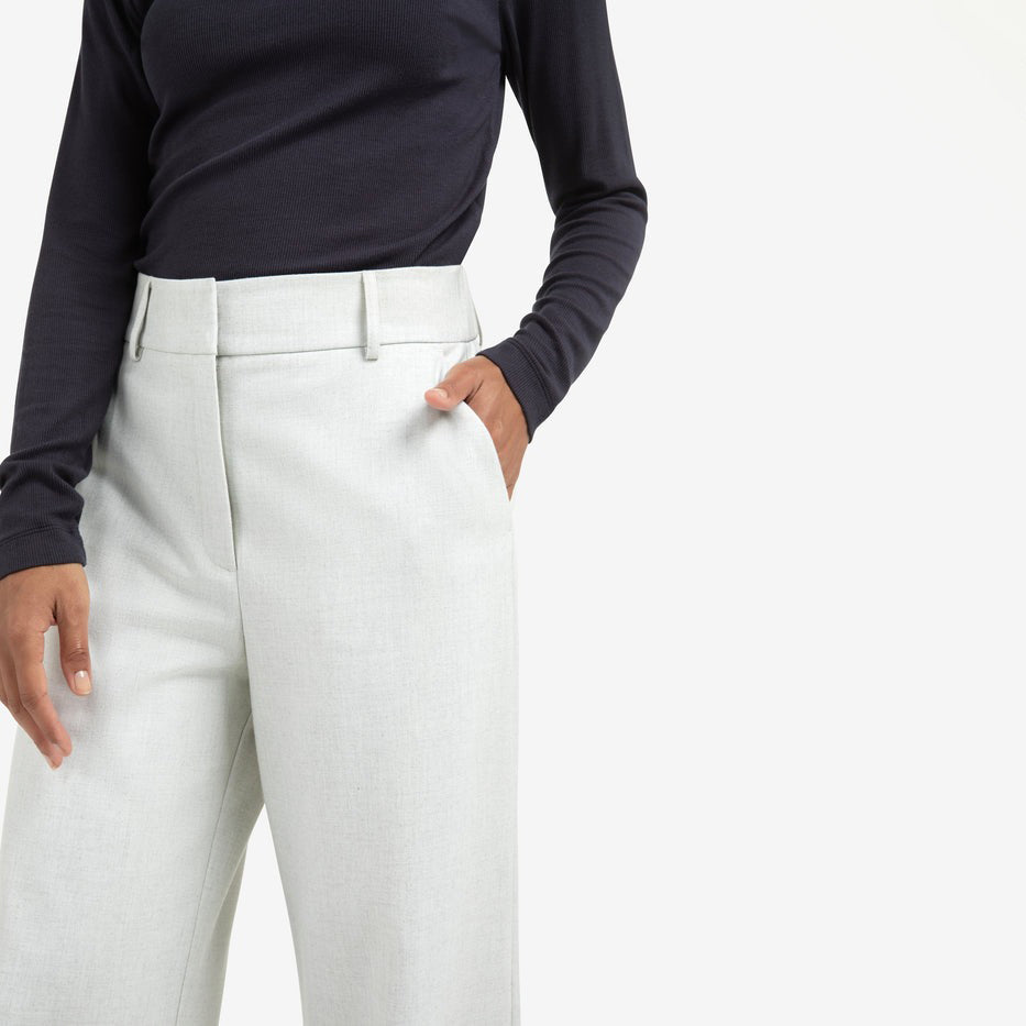 Soft Structured Trousers with Big Turn-Ups