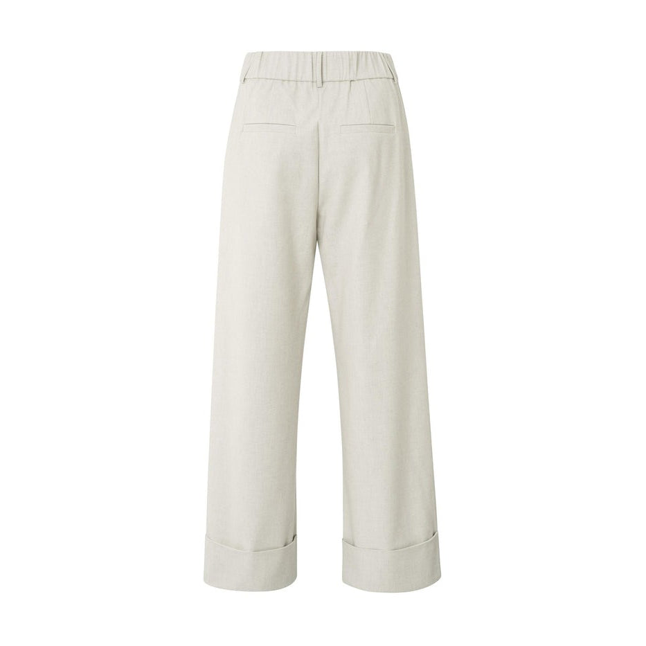 Soft Structured Trousers with Big Turn-Ups