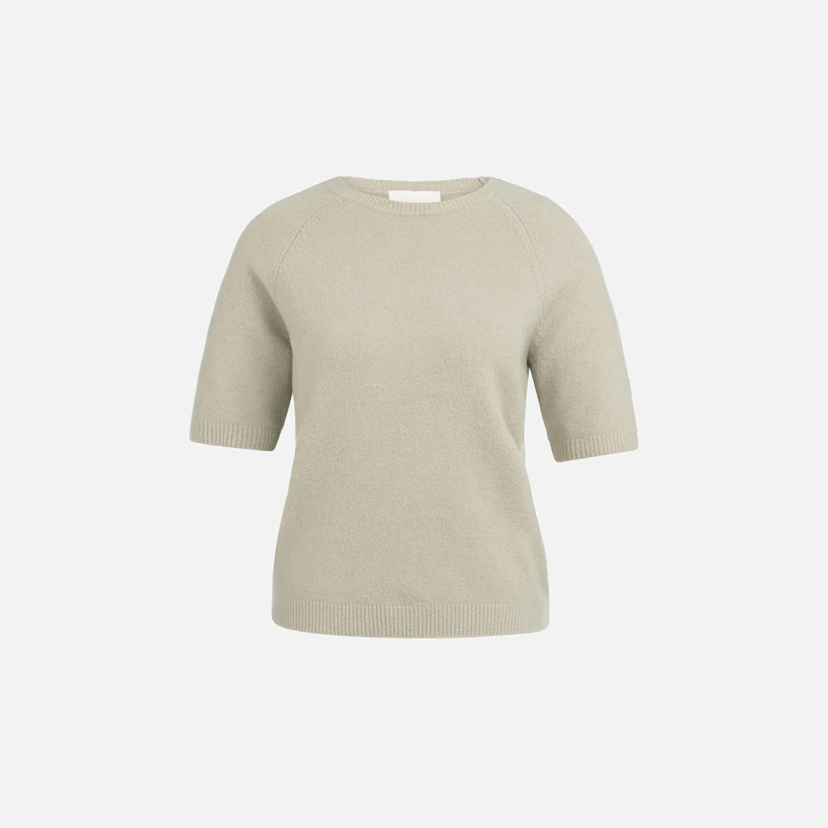 Raglan Short Sleeve Sweater - Mist Green Melange